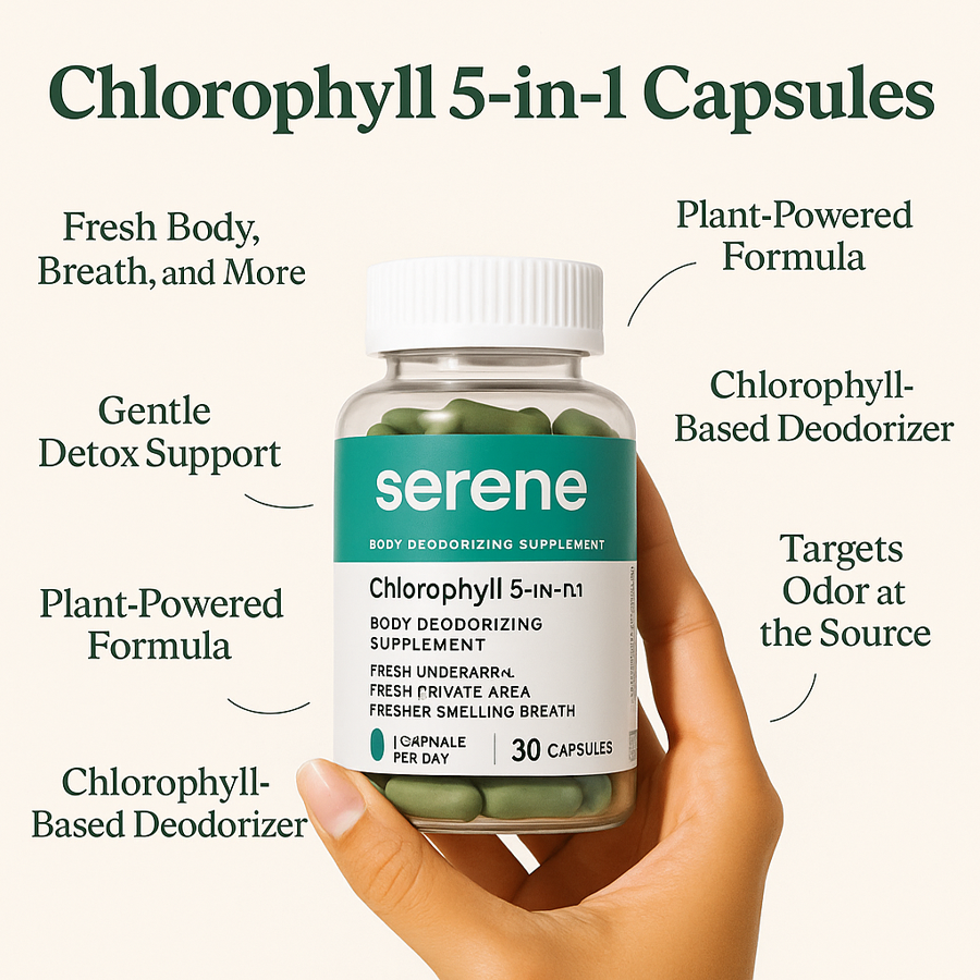 Serene™ Chlorophyll 5-in-1 Capsules