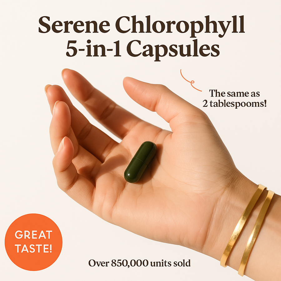 Serene™ Chlorophyll 5-in-1 Capsules